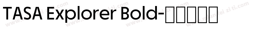 TASA Explorer Bold字体转换